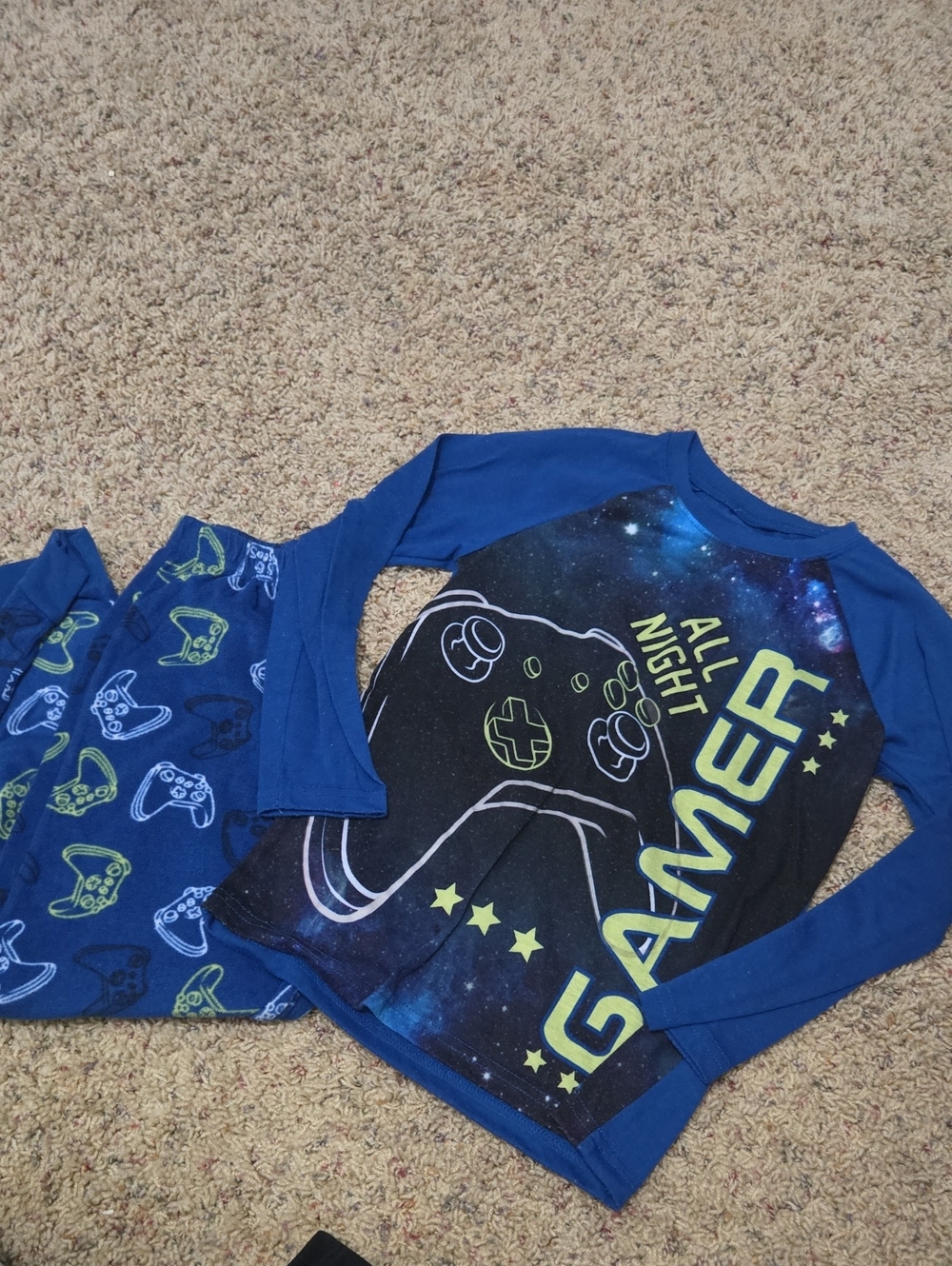 Boys wonder nation Blue 'All Night Gamer' Sleep Set